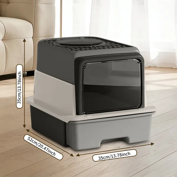 2026 Top-rated Cat Litter Box Pull-out Drawer No Scoop Needed Fits