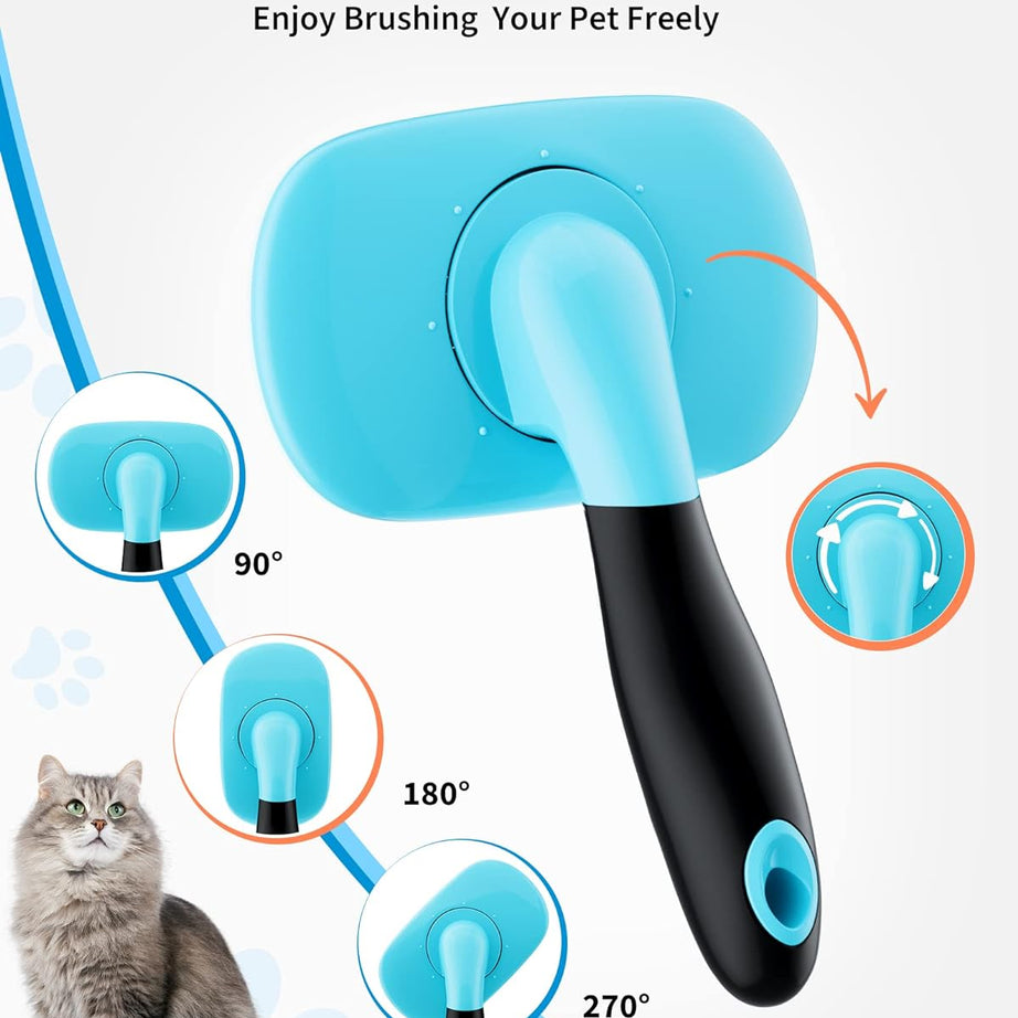 Dog Brush Cat Pet Grooming Shedding Tools