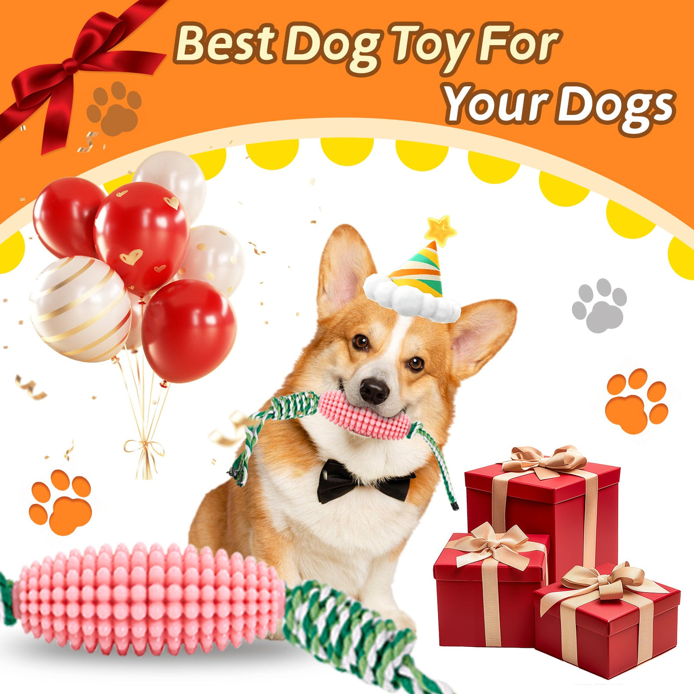 Puppy Toothbrush Clean Teeth Interactive Corn Toys Dog Aggressive
