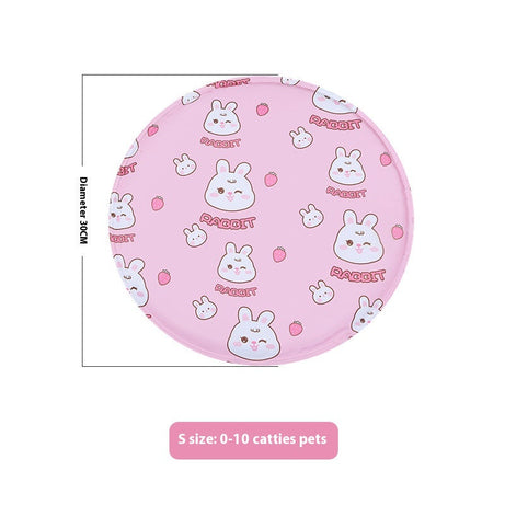 Pet Ice Mat Round Gel Dog Multifunctional Cooling Cool Pad