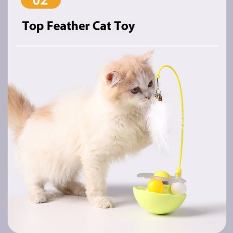 Cat Interactive Toy Funny Tumbler Kitten Exercise Catching Leaky