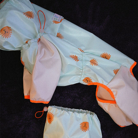 Pet Four-legged Raincoat Full Package With Reflective Waterproof