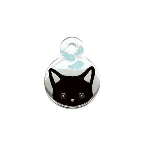 Pet Dog Brand Cute Cartoon Cat And Fish Printed Necklace Pendant