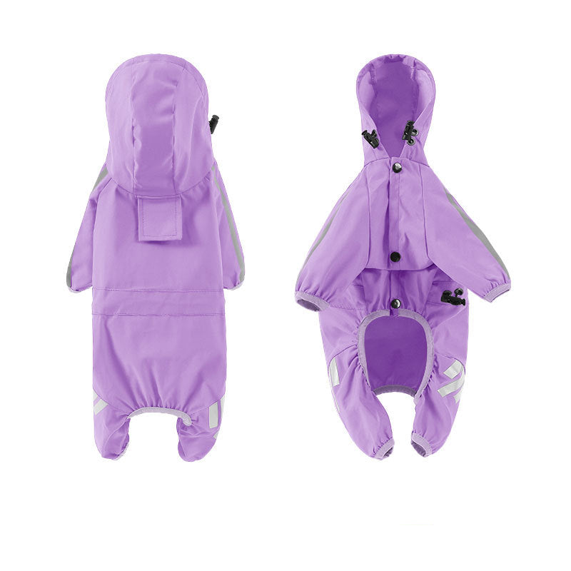 Sily Pet Raincoat Four-legged For Dogs Small Dog Outing Clothes
