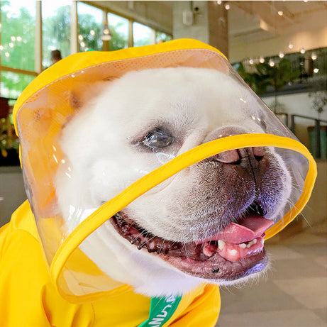 Four Foot Waterproof Full Bag Small And Medium-sized Dog Raincoat