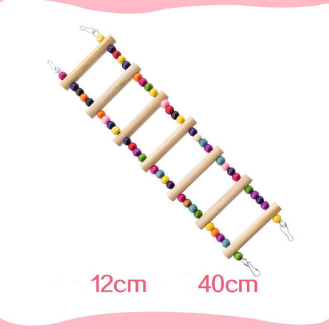 Parrot Bird With Toy Supplies Swing Ring Aerial Ladder Climbing