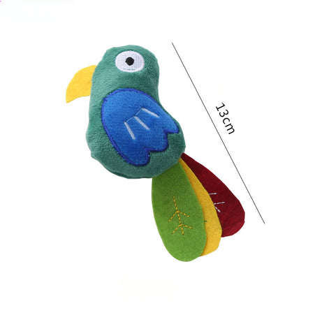 Cow Parrot Shape Cat Toy Cute Plush Animal Toys With Catnip