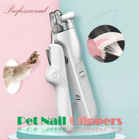 Pet Nail Clippers With LED Light Dogs Cat Scissors Professional