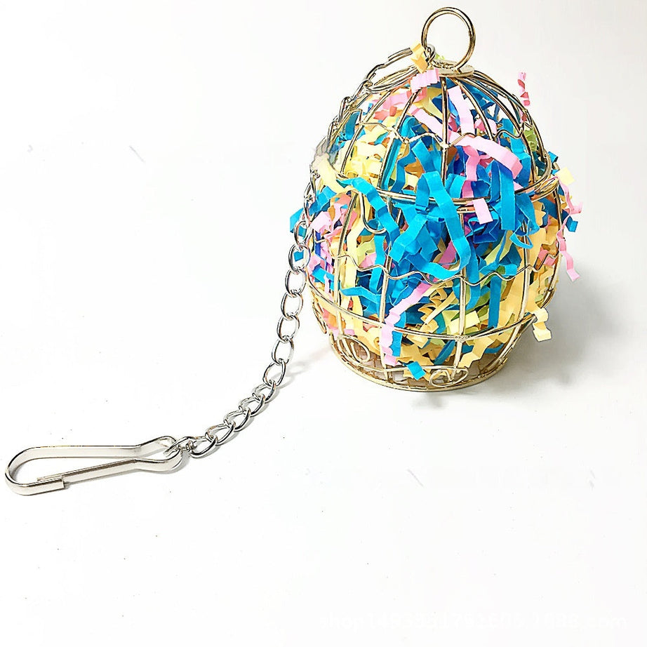 Parrot Toy Bird Bite Rabbit Feeding Water Foraging Brushed