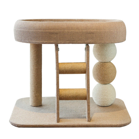 Small Cat Nest Hemp Rope Scratching Post Integrated Chamfer