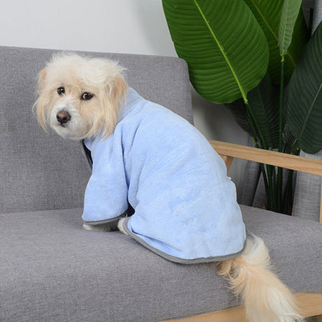 Quick-drying Pet Absorbent Towel Dog Bathrobe Pet Bath For Dogs