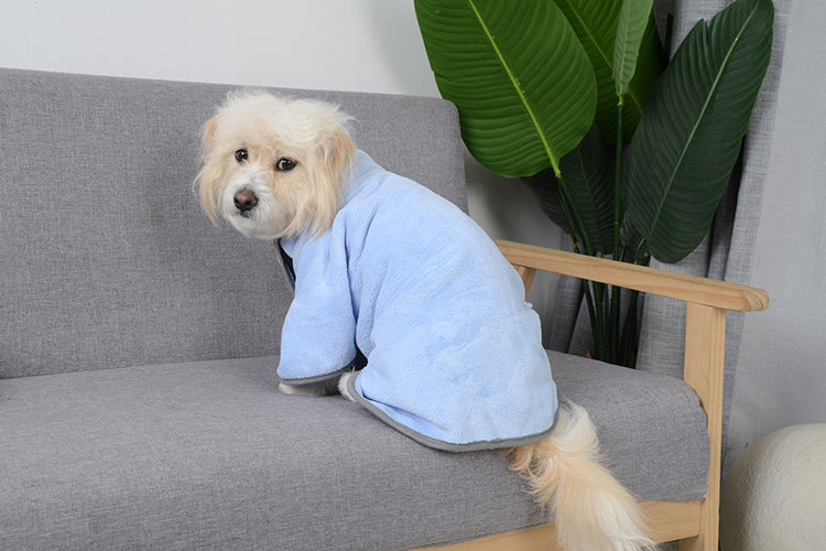 Quick-drying Pet Absorbent Towel Dog Bathrobe Pet Bath For Dogs