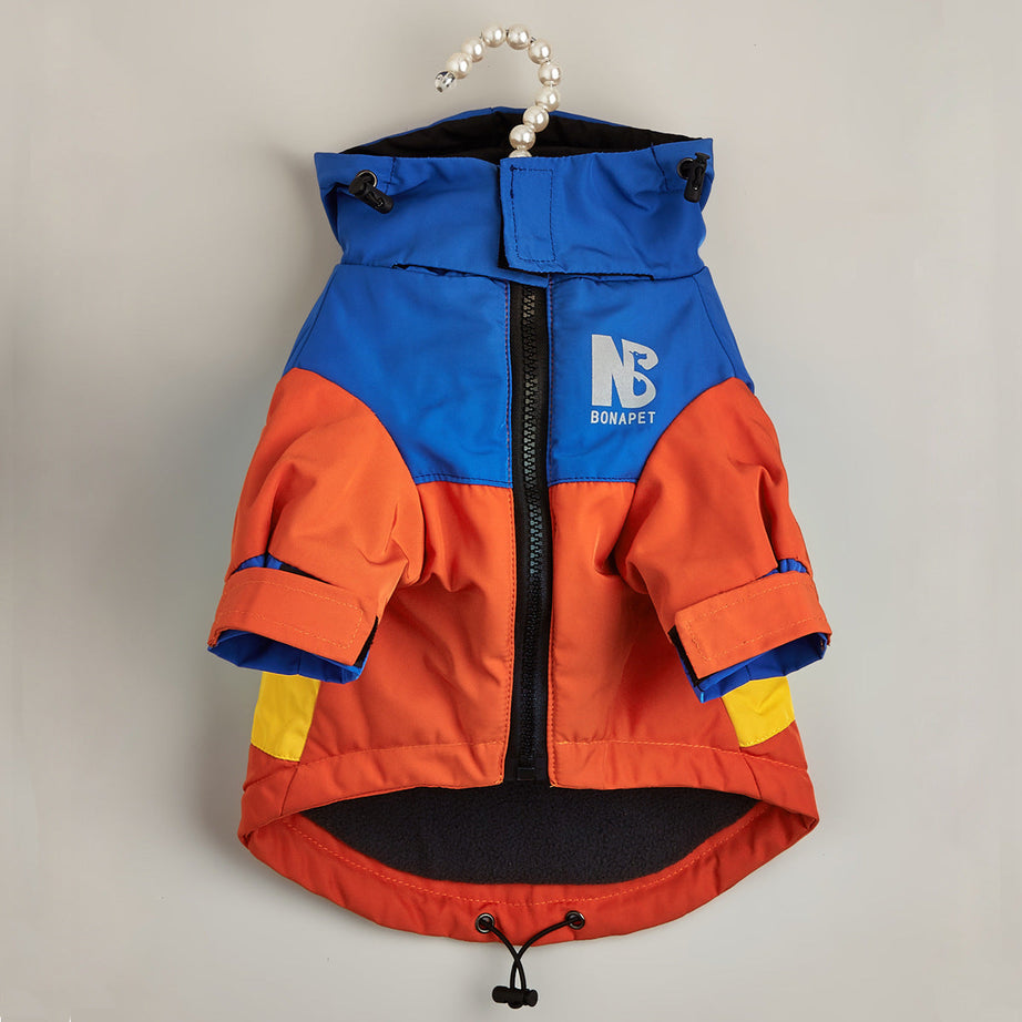 Dog Clothes Jacket Autumn And Winter Waterproof Warm Raincoat