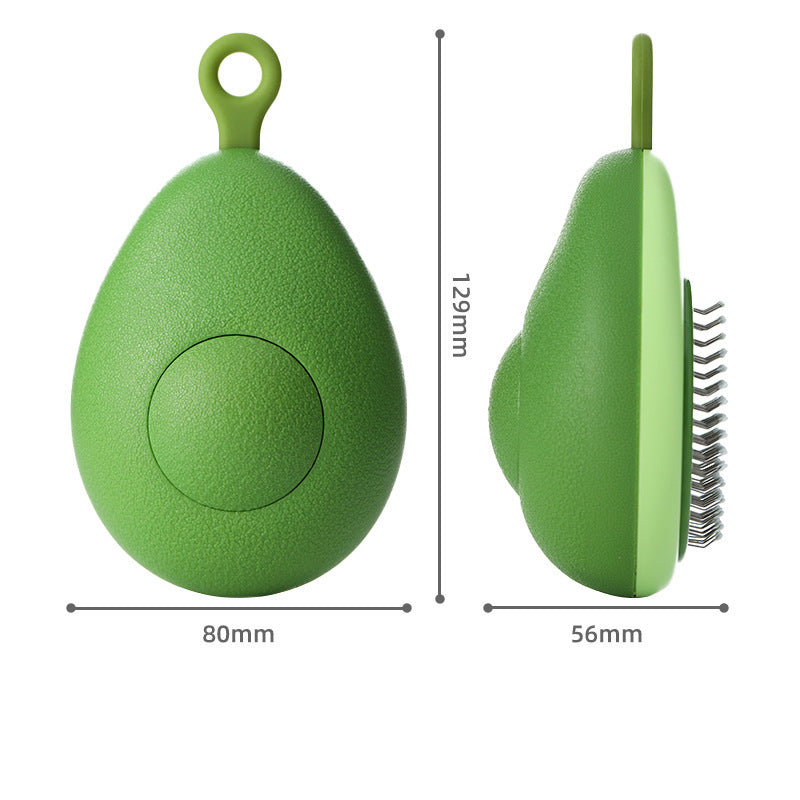 Creative Cat Grooming Comb Portable Massage Brush One-button Remove
