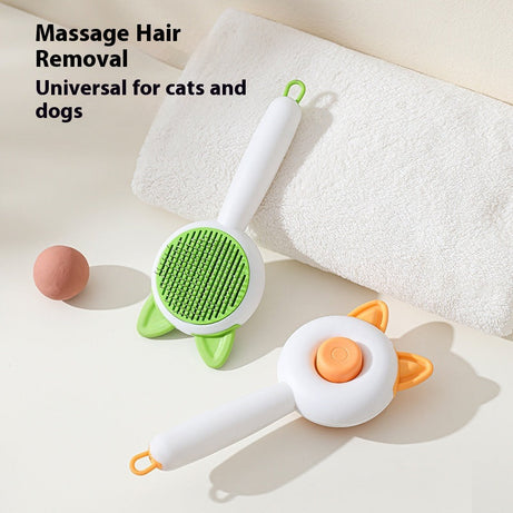Pet Dog Brush Cat Comb Self Cleaning Pet Hair Remover For Dogs Cats
