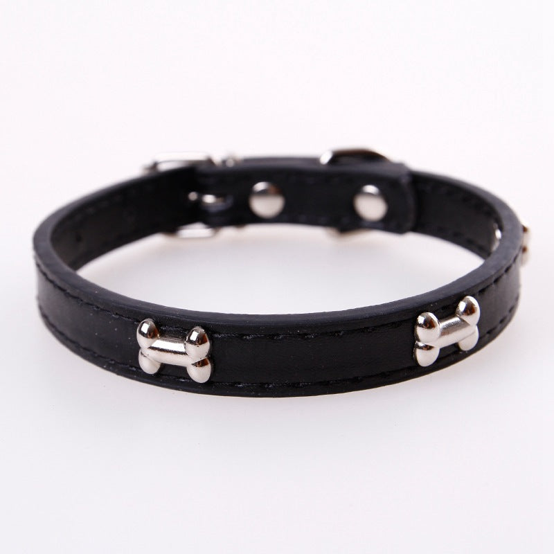 Fashionable Personality Pet Pu Neck Ring Accessories