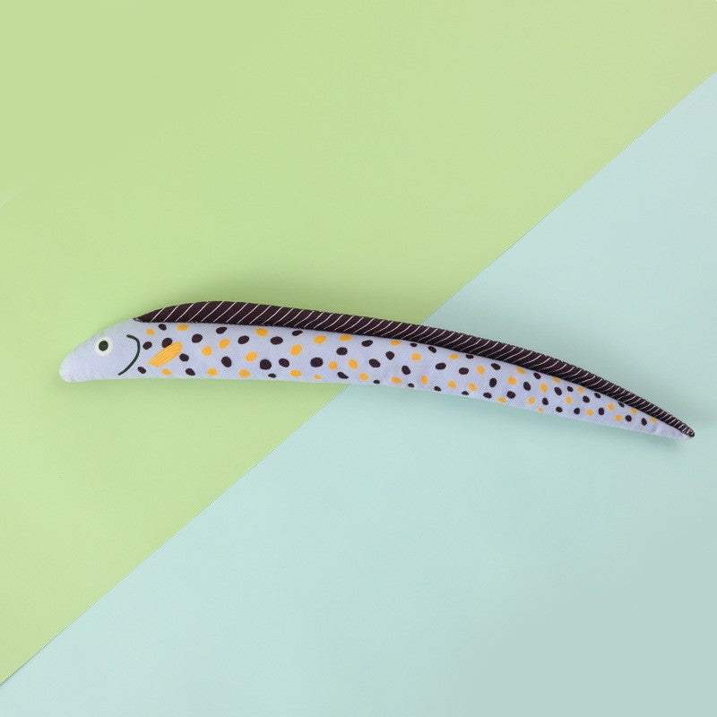 New Cat Toys Canvas Simulation Mint Fish Tease Stick Molars Pet
