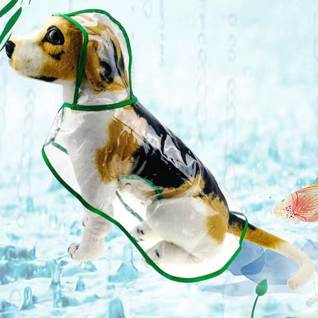 Transparent Dog Raincoat Pet Clothes Large Medium Size