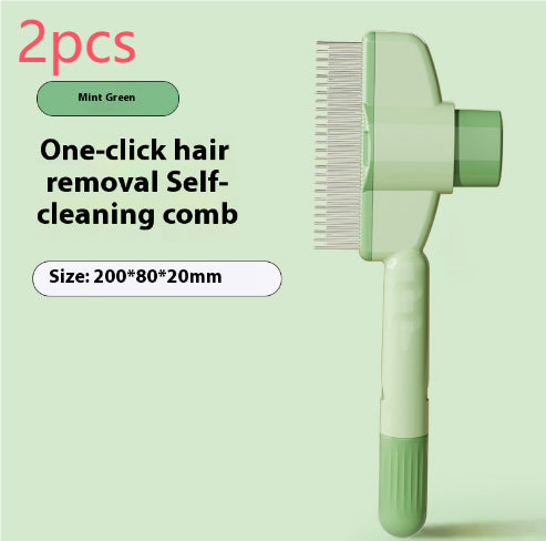 Professional Pet Comb For Dogs And Cats With Release Button Flea