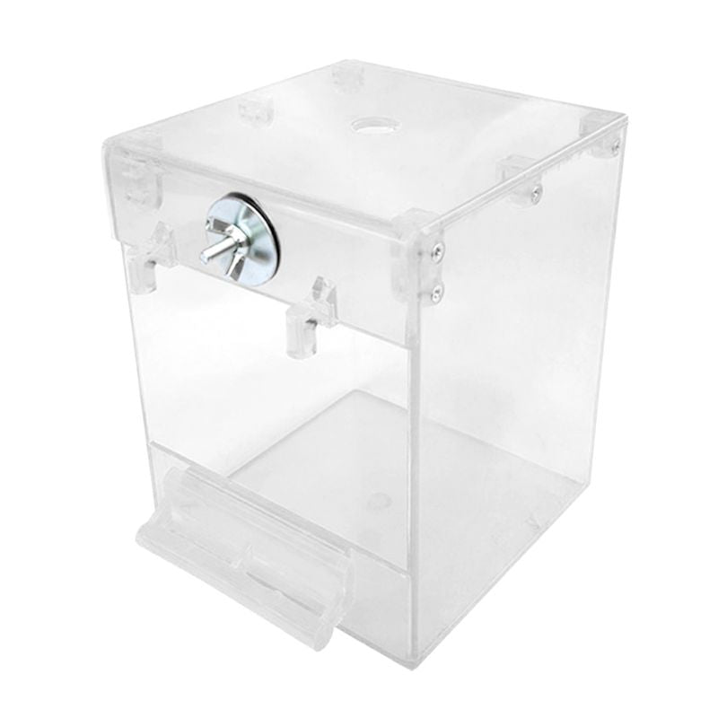 External Bird Bath Transparent Square Basin Supplies Pet