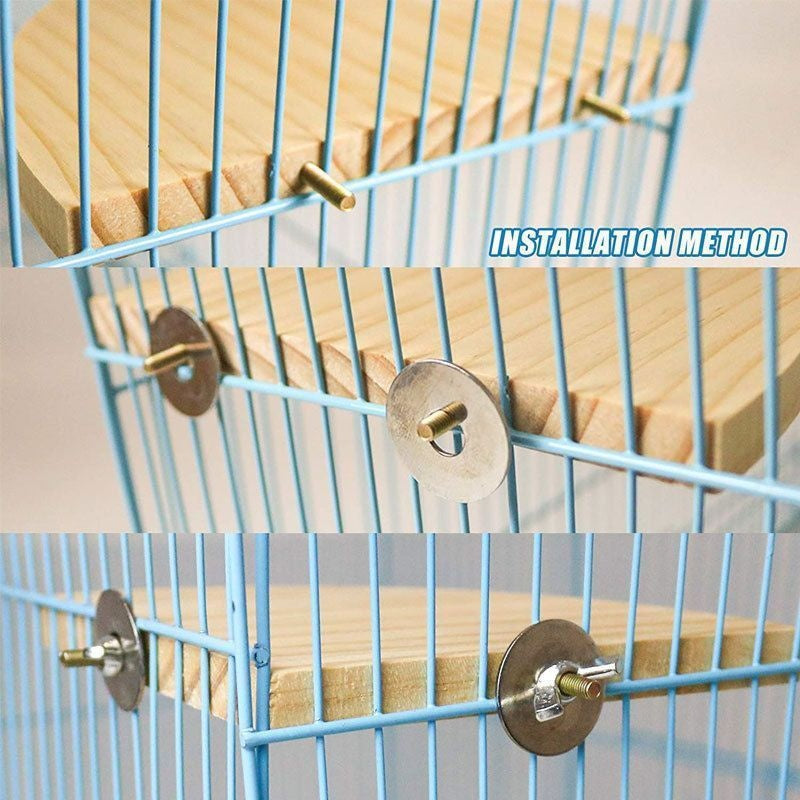 Climbing And Playing Bird Cage Accessories Toy Solid Wood Jumping