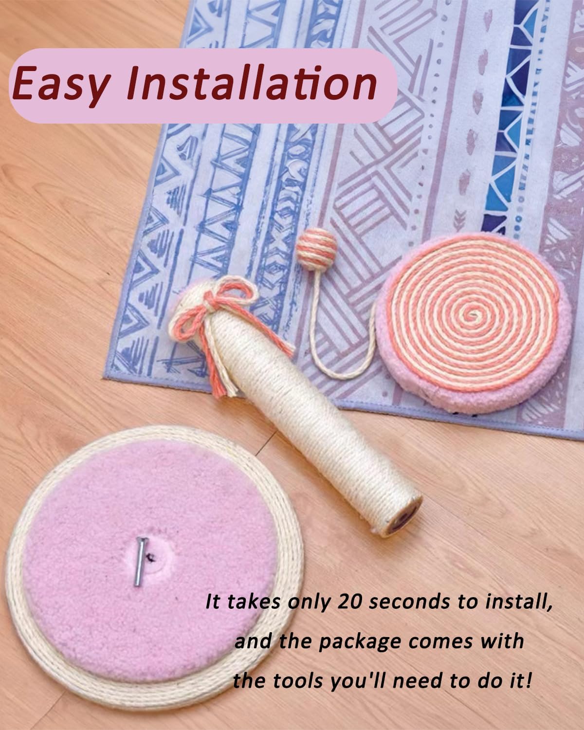 Cat Scratching Post Cute Kittens Scratch Posts With Hanging Ball