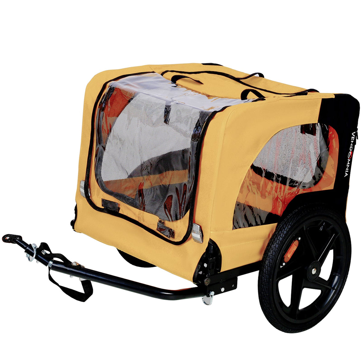 Yellow Outdoor Heavy Duty Foldable Practical Pet Stroller Dog
