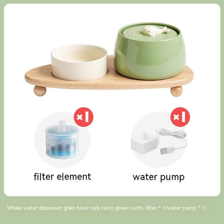 Cat Ceramic Automatic Circulating Filter Water Dispenser Drinking