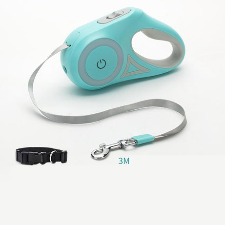 Dog Leash Retractable And Collar Spotlight Automatic Pet Cat