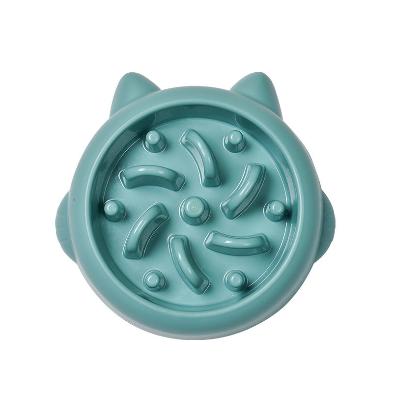 Pet Dog Cat Slow Feeder Bowls Anti Choking Dish Bowl Home Eating