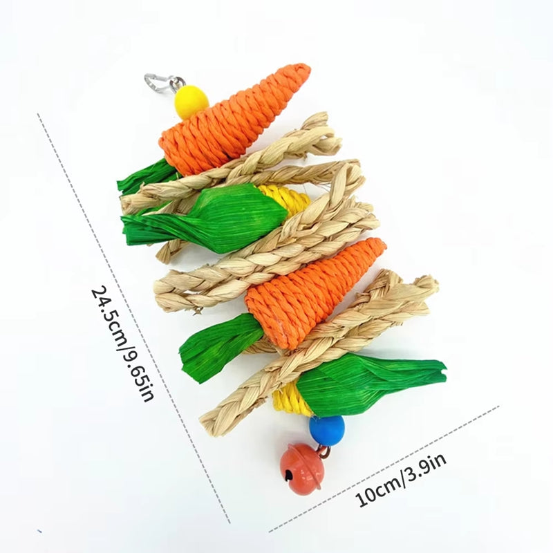 Parrot Toy Hanging Perch Climb Playing Equipment Cage Accessories