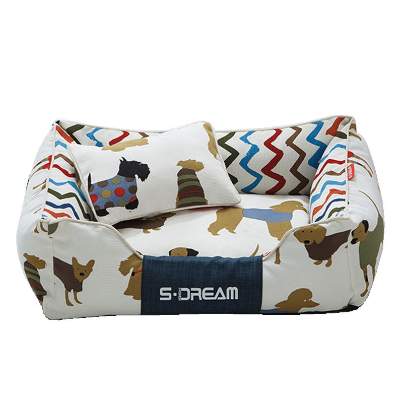 Dog Cat Bed Creativity Of Removable And Washable Large Mat Pet