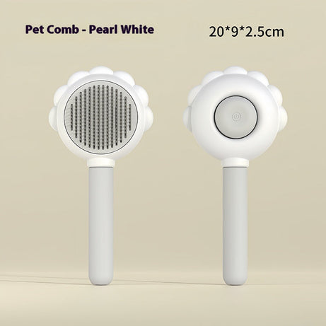 2-in-1 Self Cleaning Dog Brush Comb With Spray Pets Grooming Hair