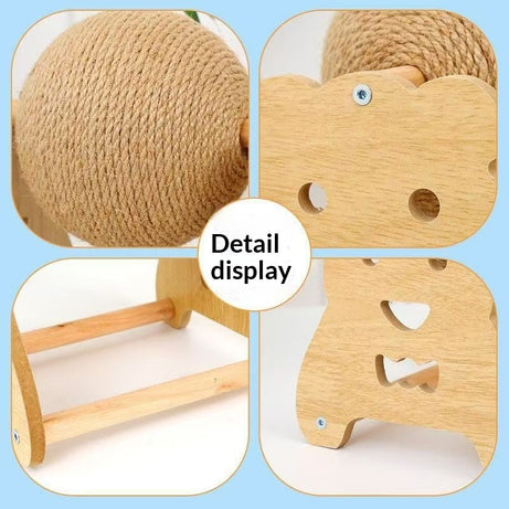 Cat Scratching Ball Roller Vertical Post Wear-resistant Toy