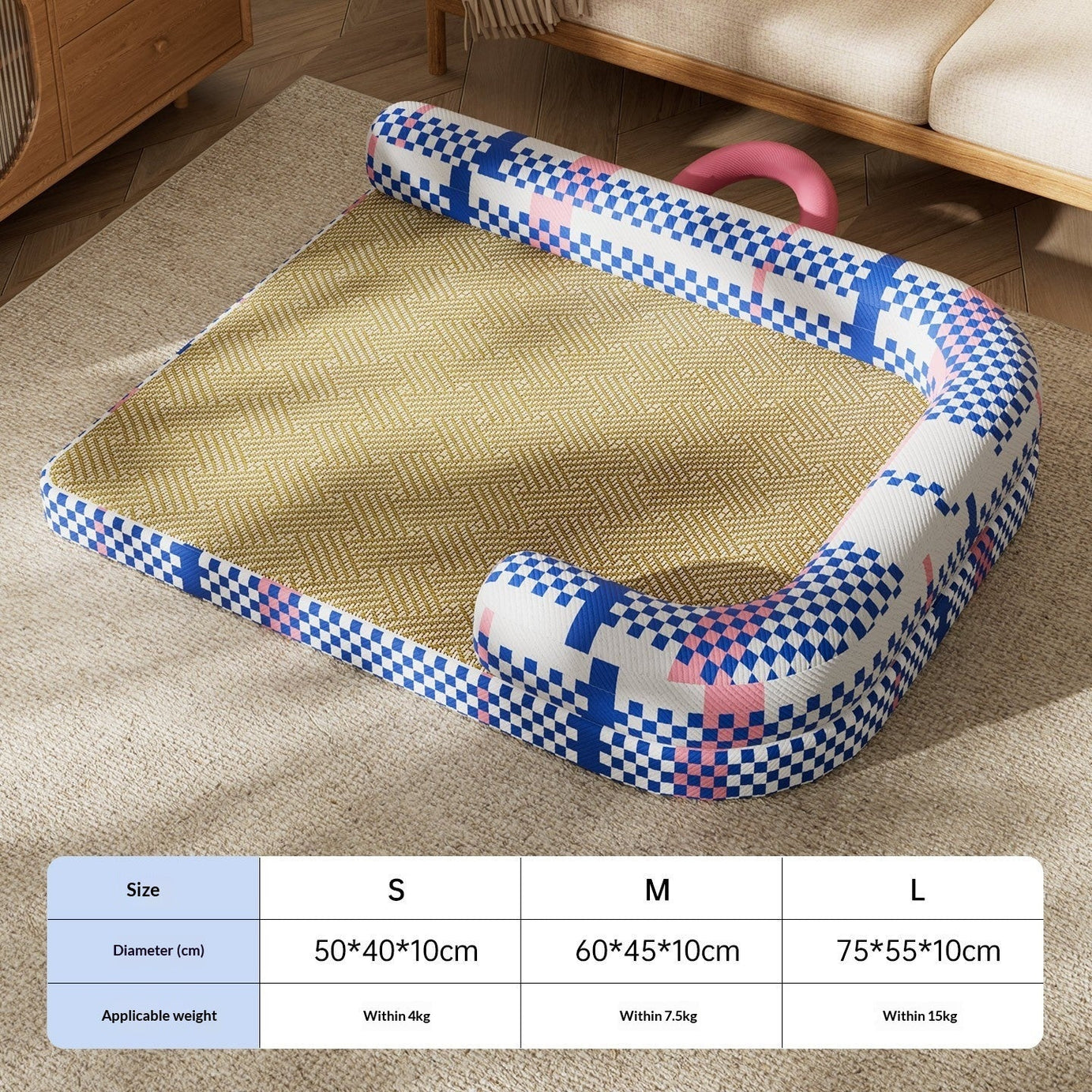 Dog House Summer Cooling Kennel Double-sided Mat Cat Bed