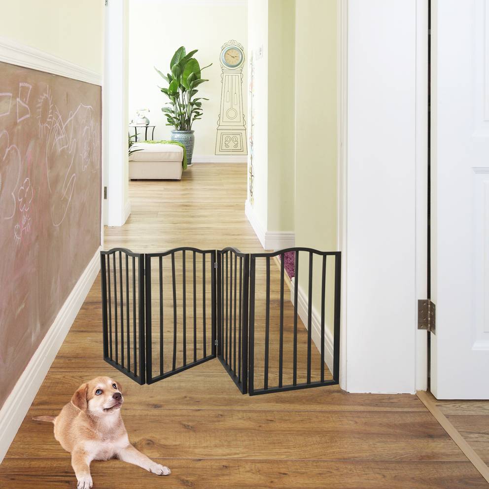 Pet Gate Dog For Doorways Stairs Or House Standing Folding Arc