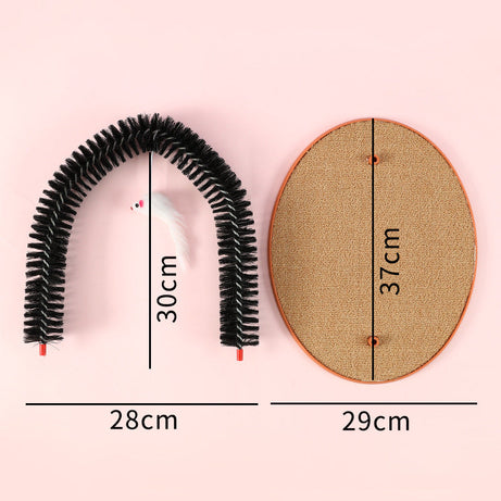 Cat Hair Rub And Anti-itch Device Plastic Arch-shaped Brush