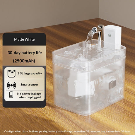 Cat Water Fountain Wireless Sensor Pet Smart Drinking