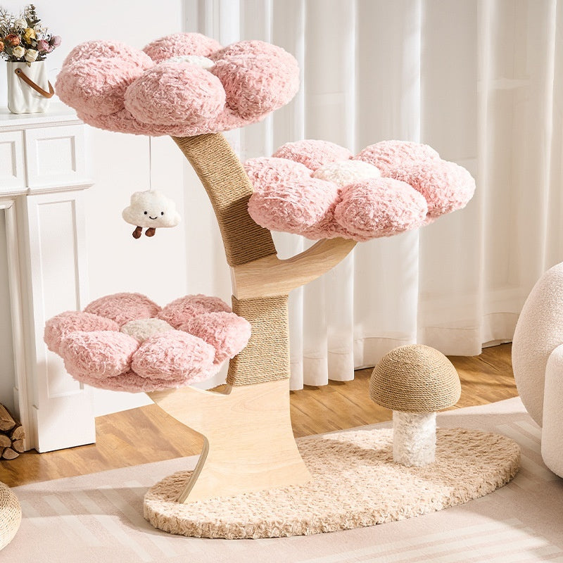 Compact Space-saving Cat Tree With A Cozy Nest And A Durable