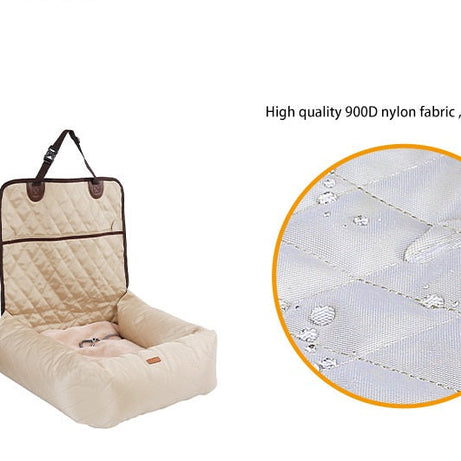 2-in-1 Pet Dog Carrier Folding Car Seat Pad Thickened Multi-purpose