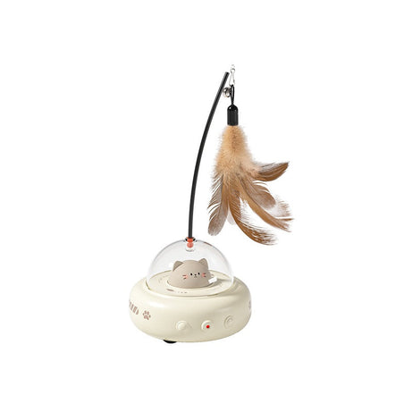 Smart Teaser Cat Toy Electric Ufo Stick With Bell Training Pet Toys