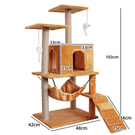 Cat Climbing Frame Scratching Post Sword Tree Toy