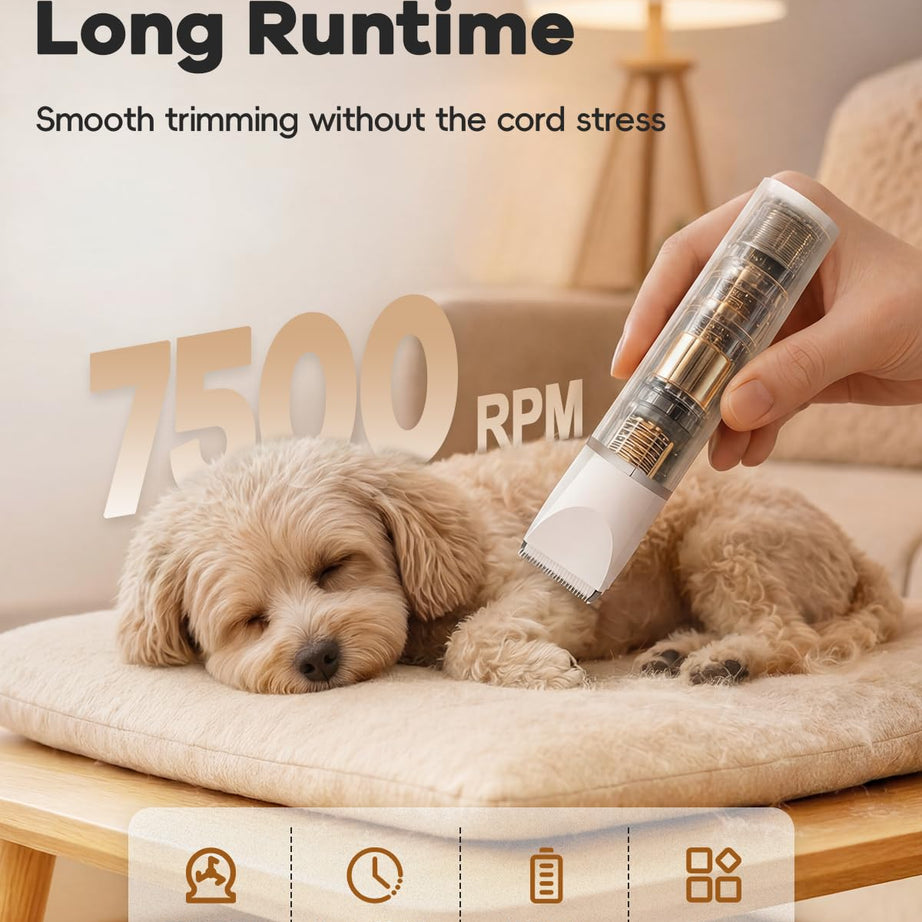 Dog Clippers Grooming Kit Hair Clipper-low Noise Paw Trimmer