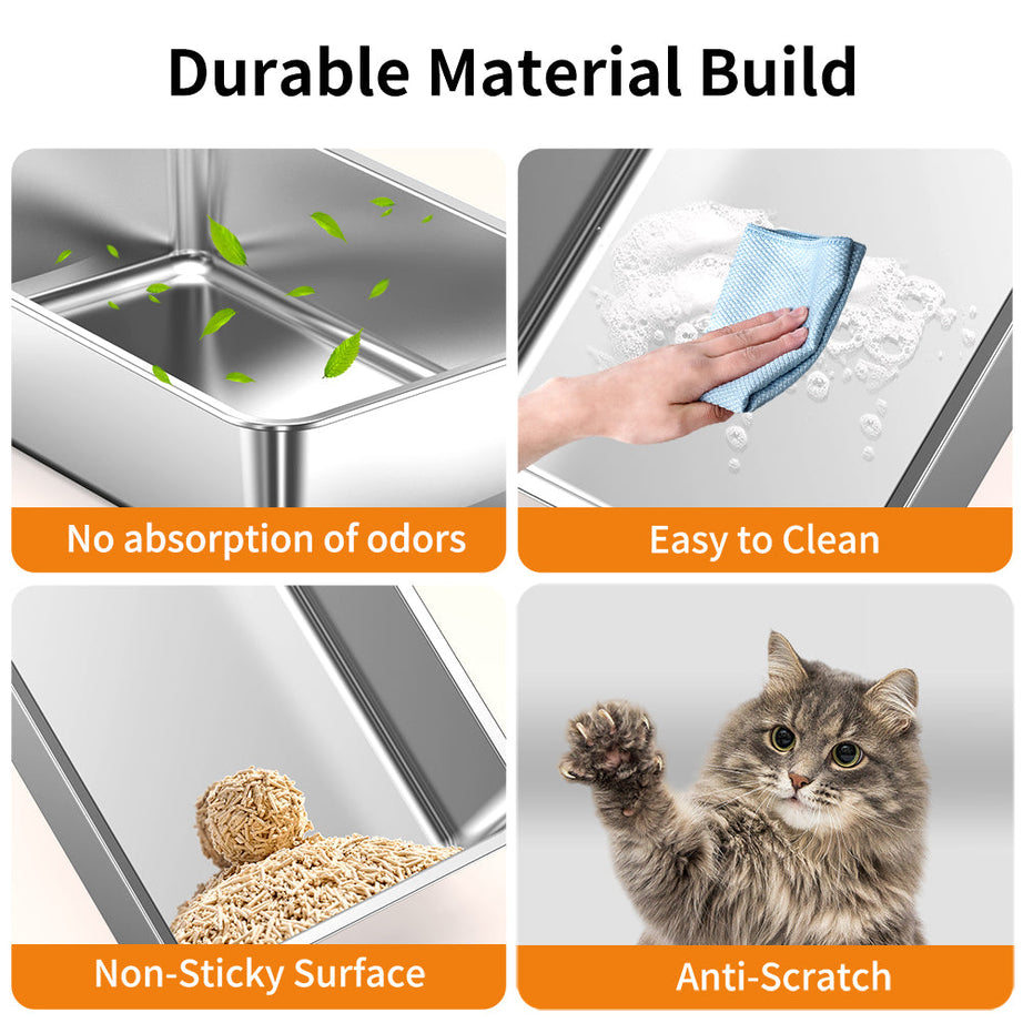 Stainless Steel Cat Litter Box
