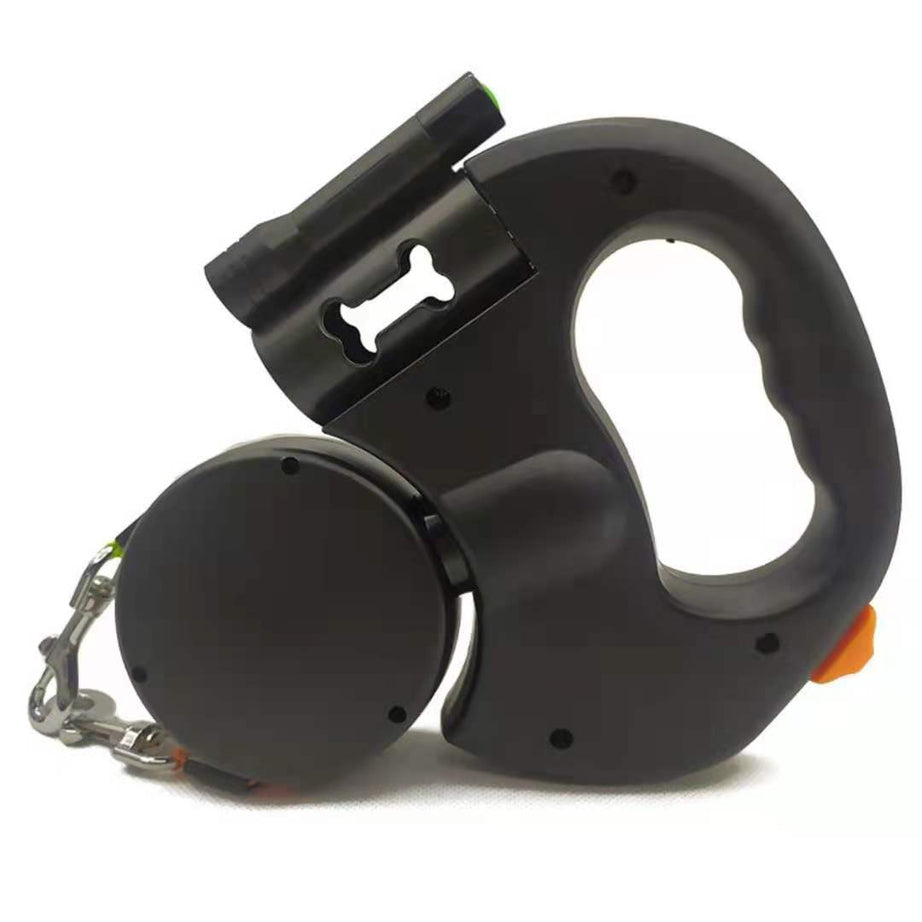 Retractable Dog Leash For Small Dogs Reflective Dual Pet Lead 360