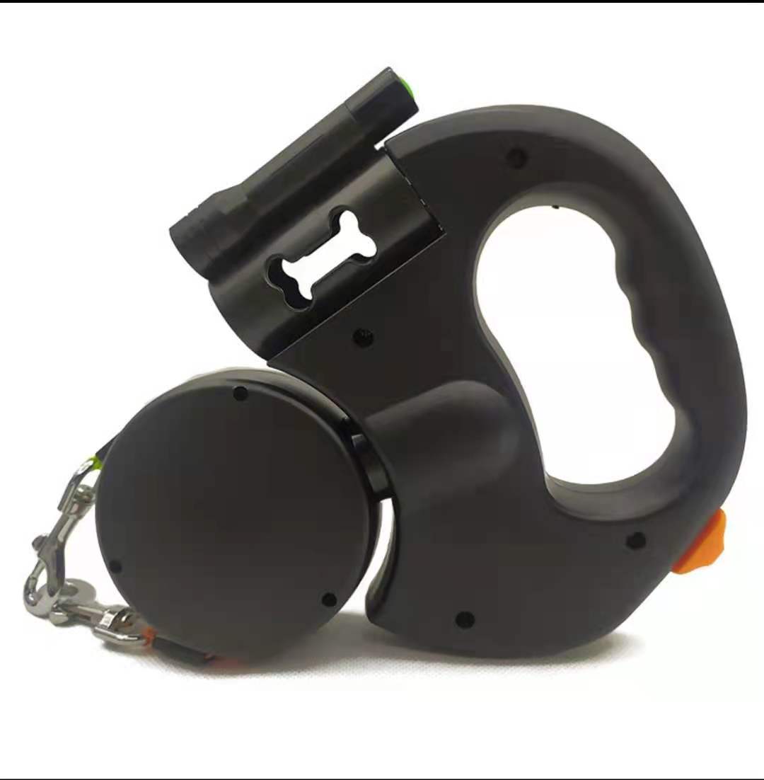 Retractable Dog Leash For Small Dogs Reflective Dual Pet Lead 360