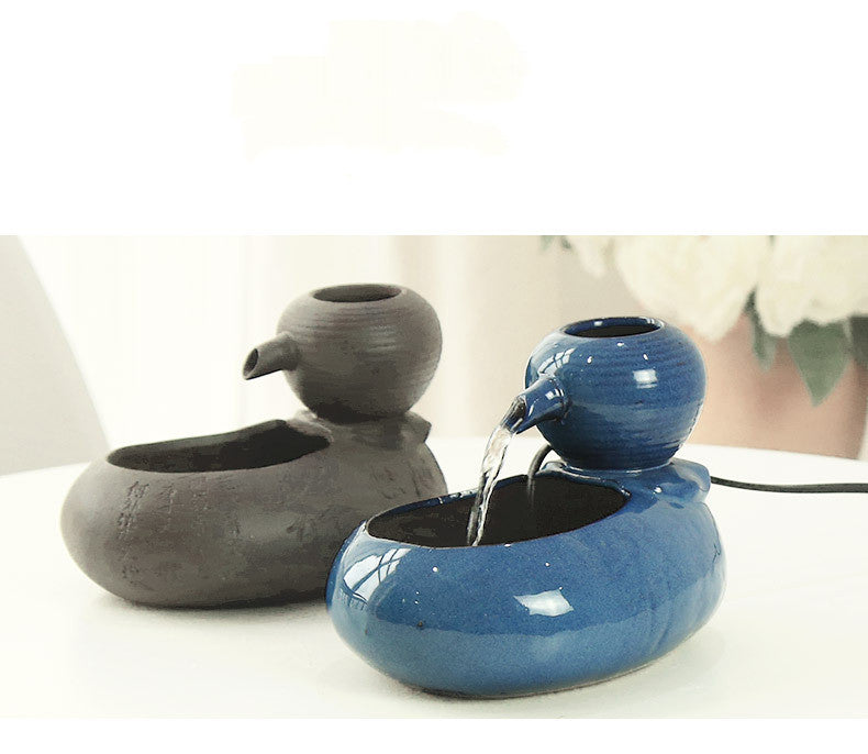 Cat Ceramic Automatic Circulating Water Dispenser Pet Filter