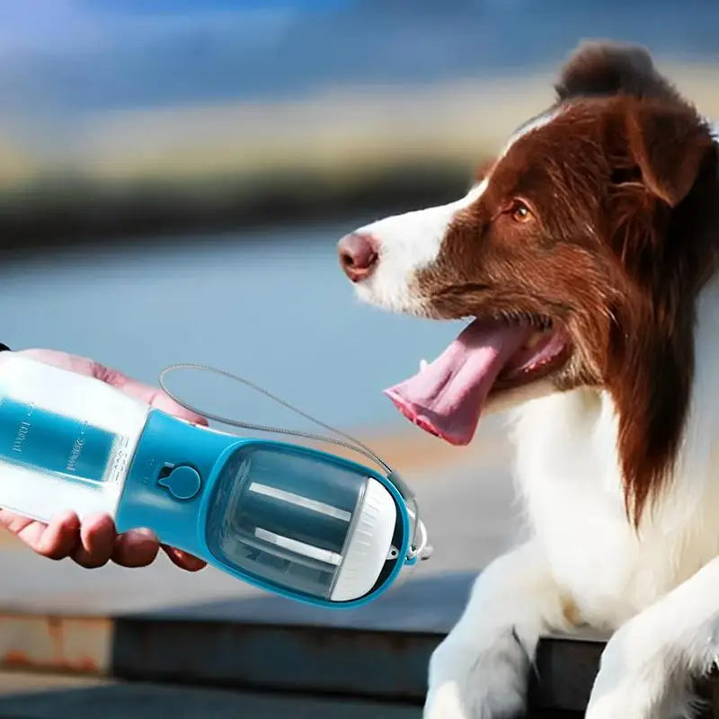 Dog Water Cup Drinking Food Garbage Bag Three-in-one Portable Small