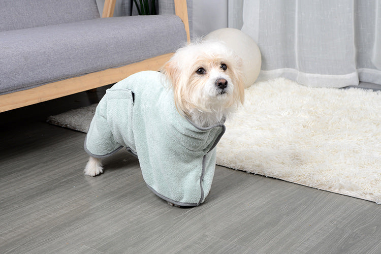 Quick-drying Pet Absorbent Towel Dog Bathrobe Pet Bath For Dogs