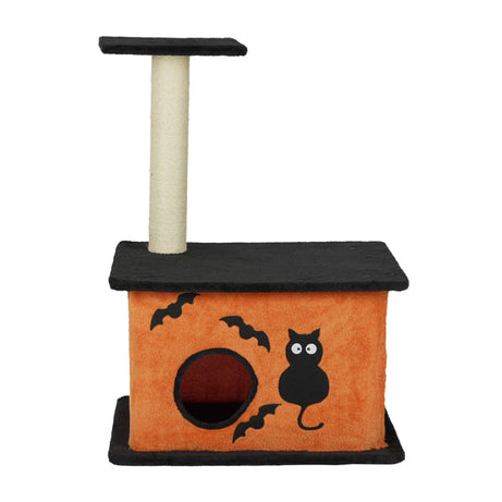 33inch Halloween Cat Tree Tower For Indoor Cats With Spacious Condo